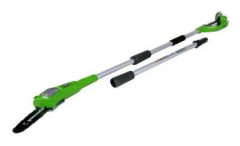 Greenworks G24PS20, 6,67 m/s, 6,67 m/s, Grön, Silver, AC, 24 V, 20 cm