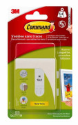 Command - 17201-4PK - Medelstor bildhängande flikar, 12 x 2 flikar, vit - Skadefri fixering