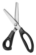 2mm Serrated Triangulära Hundtandssaxar för Sömnad, Set med Saxar och Pannor, Livsmedel, Diskborste, Frukt