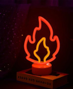 LED Neon Skylt Rumsinredning Nattlampa Inomhusbelysning Batteri- och USB-driven Barlampa (Rosa Flamingo)