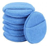 Vaxapplikatorer i mikrofiber med applikator, bilvaxapplikator med ficka för fingrarna, skumkuddar för rengöring och polering
