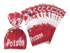 Godis - Festdekoration - Blodigt Gift - 20 påsar - Röd - Inuti