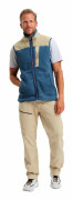 Canyon Pile Fleece Vest M Indian Blue (L)