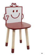 Barnstol "Monsieur Costaud" 53cm Röd