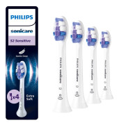Philips Sonicare S2 Sensitive borsthuvuden (4 pack, vit)