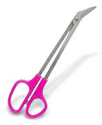 Tånagelsax för seniorer | Långa nagelklippare i rostfritt stål, 21 cm, med ergonomisk design, långt handtag och vinklade blad, idealiskt nagelverktyg för