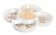 Tilltuggsset DKD Home Decor Naturell Röd Multicolour Stengods 22 x 22 x 7 cm Cottage Hus