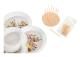 Tilltuggsset DKD Home Decor Naturell Röd Multicolour Stengods 22 x 22 x 7 cm Cottage Hus