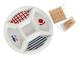 Tilltuggsset DKD Home Decor 23,5 x 23,5 x 7 cm Röd Blå Vit Stengods Medelhavs Hus
