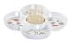 Snacksbricka DKD Home Decor Multicolour Naturell Bambu Stengods Tropiskt 22 x 22 x 7 cm