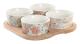Snacksbricka DKD Home Decor 19,7 x 19,7 x 1 cm Grön Stengods