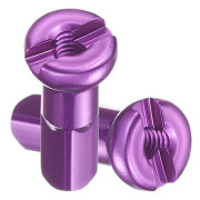 INF Anodiserade ekernipplar i aluminiumlegering för cykelhjul Lila