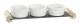 Snacksbricka DKD Home Decor Vit Svart Stengods Skiffer 33 x 10 x 5,8 cm