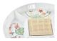 Snacksbricka DKD Home Decor Multicolour Naturell Bambu Stengods Tropiskt 23,5 x 23,5 x 7 cm