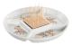 Tilltuggsset DKD Home Decor 23,5 x 23,5 x 7 cm Naturell Röd Multicolour Stengods Cottage Hus