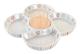 Snacksbricka DKD Home Decor Multicolour 22 x 22 x 3 cm Stengods