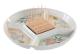 Snacksbricka DKD Home Decor 23,5 x 23,5 x 3 cm Grön Stengods