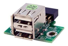 Intern USB 2.0-adapter - STARTECH - 2x USB A till moderkortskontakt - F/F - 1 x IDC hona - 2 x Typ A