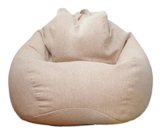 Helt Ny Extra Stor Bönpåse Stol Soffa Överdrag Inomhus Lat Lounger För Vuxna Barn Hotsale! Khaki 100 * 120cm
