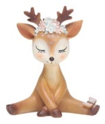 /HA/Renfigur Älg Rådjursfigur Jul Djurfigur Dekorativ statyett Julfigur Julfest Dekorationsbord(C)