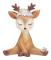 /HA/Renfigur Älg Rådjursfigur Jul Djurfigur Dekorativ statyett Julfigur Julfest Dekorationsbord(C)