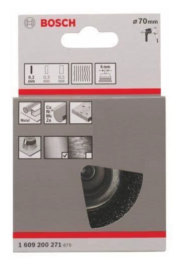 Bosch Toppstålborste 75mm Fin