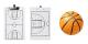 3-pack Basketboll Coach Clipboard, 35 x 22 cm Torktavla Coa