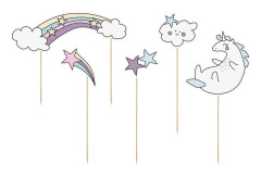 Cake Pics Toppers Tårtdekorationer - Make a wish - Unicorn