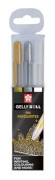 Gelpenna Gelly Roll Metallic 3-pack guld/silver/vit