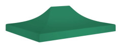 vidaXL Tak till partytält 4x3 m grön 270 g/m²