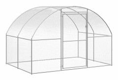 vidaXL Hönsbur för utomhusbruk 3x2x2 m galvaniserat stål