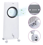 vidaXL 2-i-1 portabel luftkylare 80 W