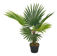 vidaXL Konstväxt Palm med kruka 70 cm grön