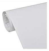 vidaXL Bilfoliering 3D vit 100x150 cm