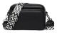 Crossbody Bag Shoulder Bag PU Leather Black Black