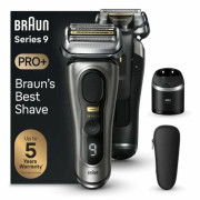 Braun Series 9 Pro+ 9565cc Wet & Dry, Folierakapparat, Metallisk, Batteri, Litium-Ion (Li-Ion), 60 min, Låda