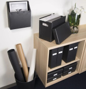 Hängmappslåda Space Inkl. 8 st Hängmappar Svart