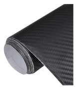 vidaXL Bilfoliering 3D svart 100x150 cm