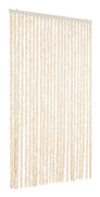 vidaXL Insektsgardin beige och vit 100x230 cm chenille
