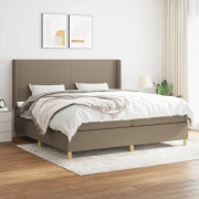Ramsäng med pocketresårmadrass | Färg: Taupe | Storlek: 200x200 cm