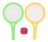 1 par tennisset för barn, tennisracket i plast med boll, leksak för barn utomhus