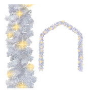 vidaXL Julgirlang med LED-lampor 20 m vit