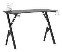Gamingskrivbord med Y-formade ben svart 110x60x75 cm