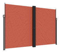 Infällbar sidomarkis terrakotta 220x1000 cm