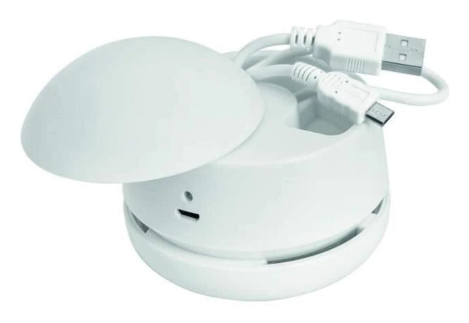 WEDO mini bordsdammsugare W2D2, uppladdningsbar, vit, tillverkad av plast, inkl USB-laddningskabel (inget batteri krävs), - 1 st (205 20200)