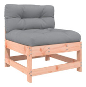 Mittensektion av granträ med dynor - Utomhussoffa | Färg: Natur | Storlek: Modular design