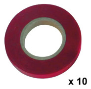 Tejp för bindmaskin 11 x 0,15 mm. x 26 meter Röd (Pack 10 rullar) AFT 08021110