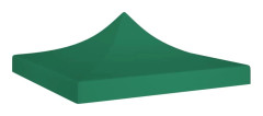 vidaXL Tak till partytält 3x3 m grön 270 g/m²