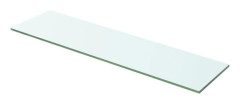 vidaXL Hyllplan glas genomskinlig 60x12 cm
