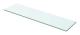 vidaXL Hyllplan glas genomskinlig 60x12 cm